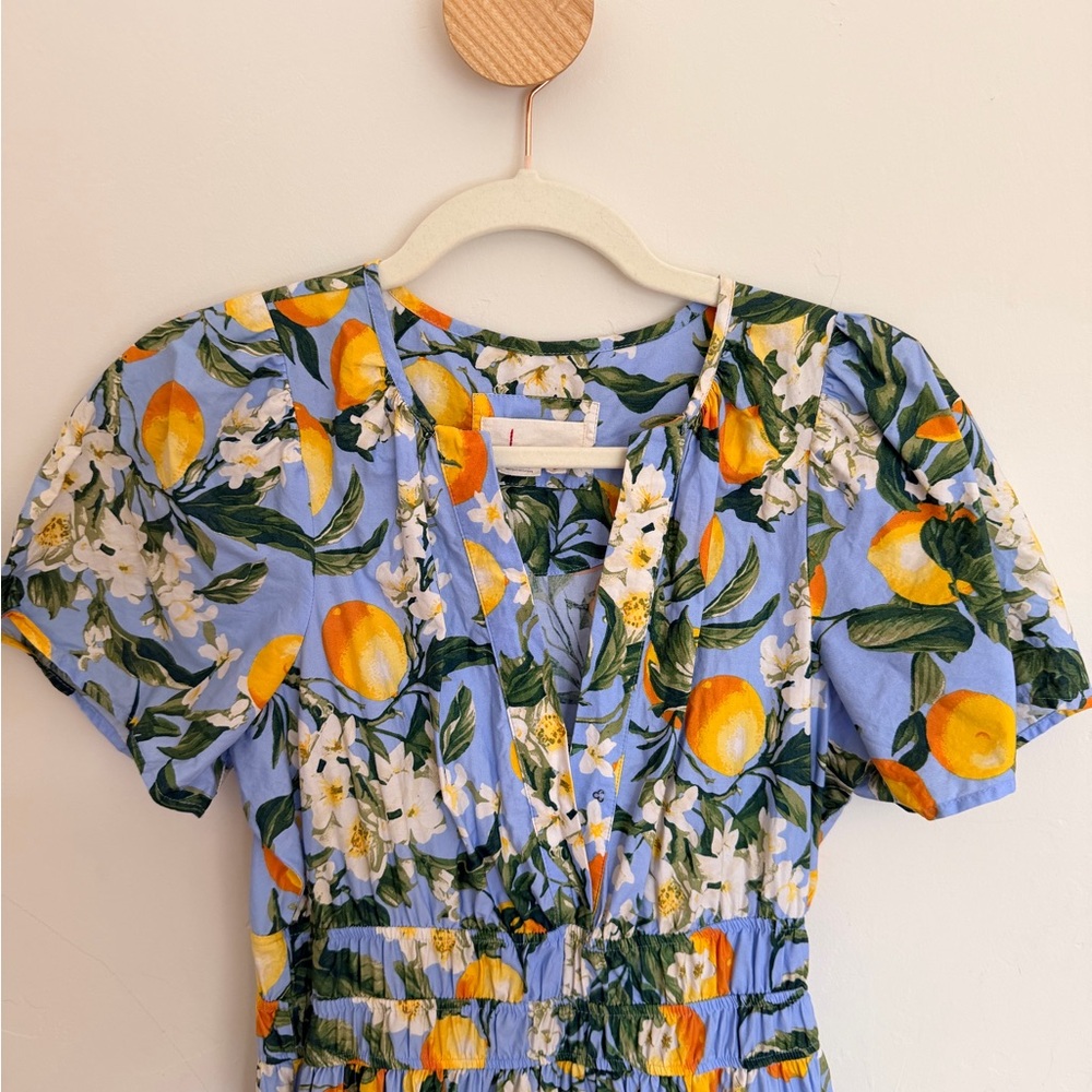 Anthropologie Somerset Dress with Lemon Design, Size XS